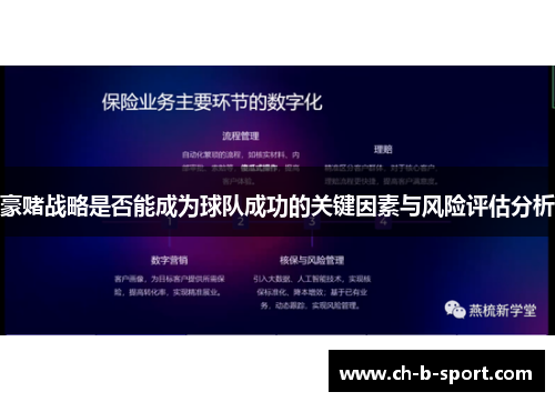 豪赌战略是否能成为球队成功的关键因素与风险评估分析